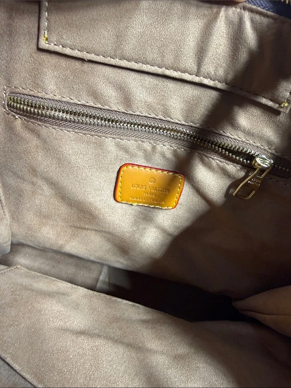 Canvas Tote with Tan Leather Accents